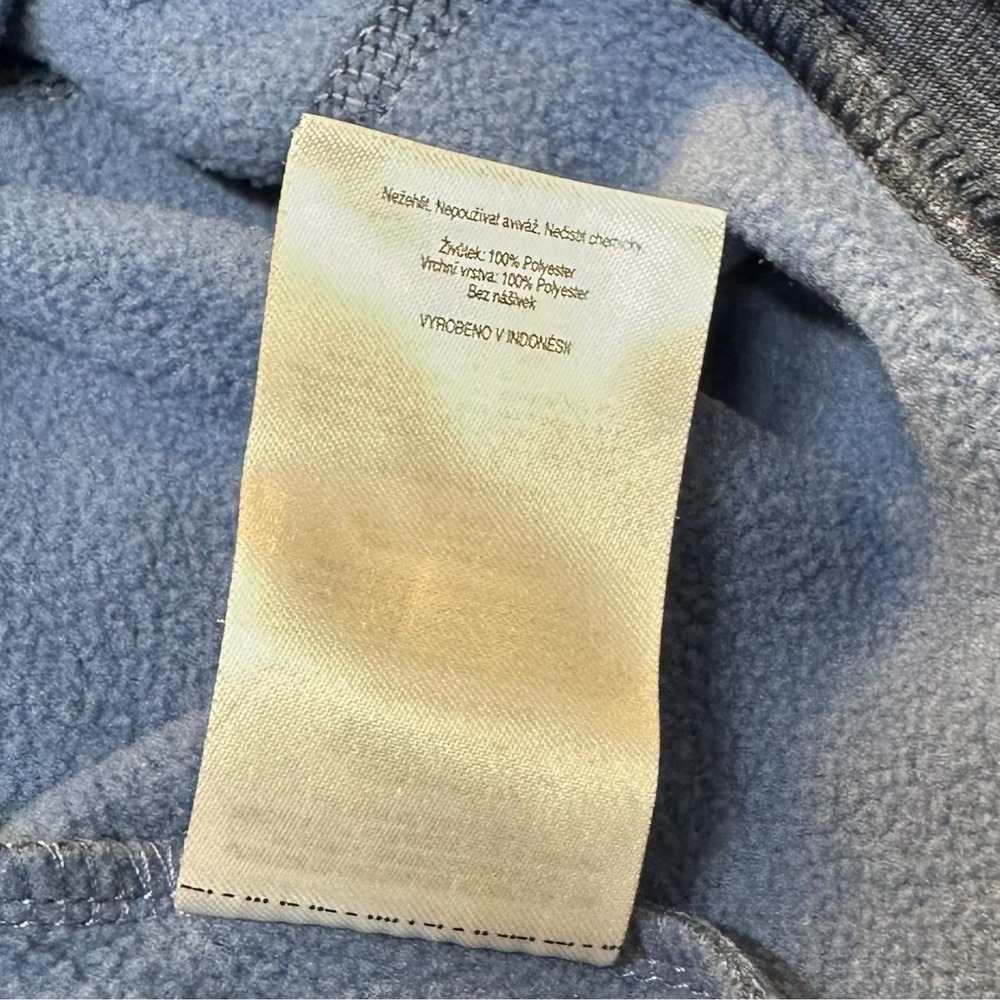 Columbia Womens Quarter Zip Pullover Blue Long Sleeve Fleece Lined Top Size L - Picture 12 of 12